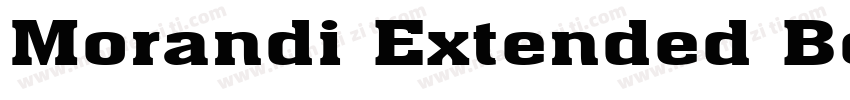 Morandi Extended Bold字体转换